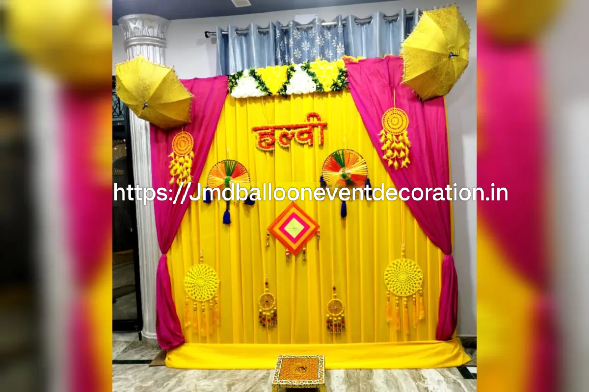 Wedding Haldi Ceremony Decoration
