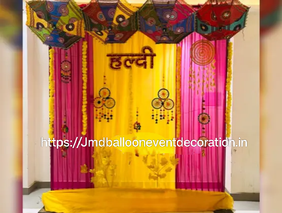 Simple haldi decoration